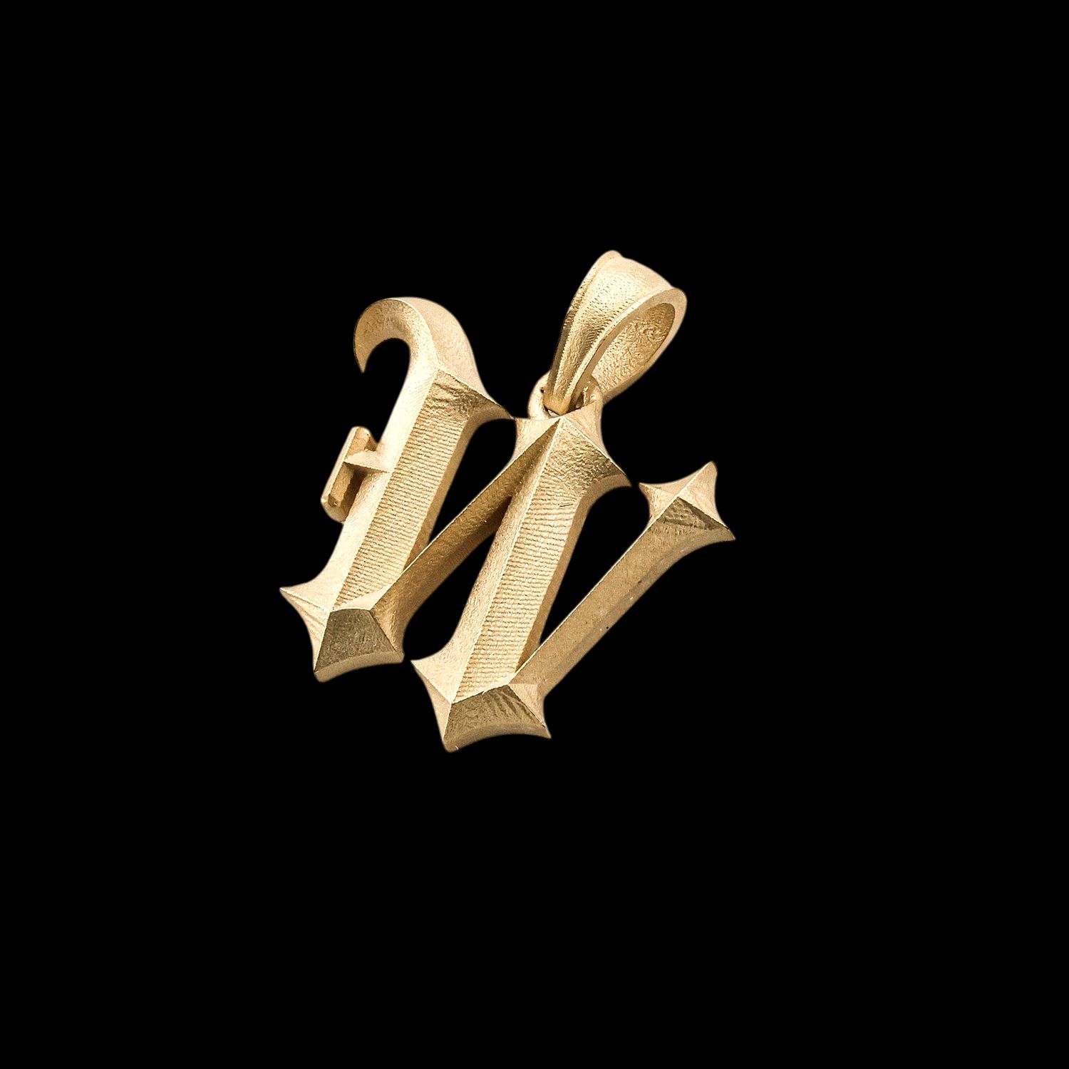14k Old English Initial