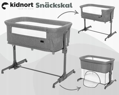 Obposteljna posteljica Snäckskal Gray Kidnort®