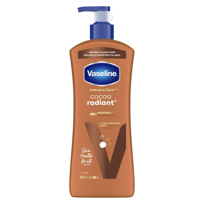 Kem dưỡng ẩm body Vaseline Cocoa Radian, 600ml