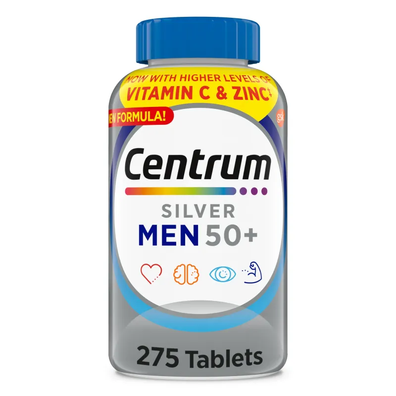 Centrum Silver Men 50+ – Viên Uống Đa Vitamin &amp; Khoáng Chất Cho Nam Trên 50 Tuổi