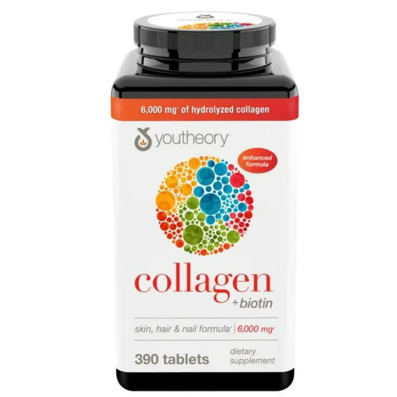 Youtheory Collagen + Biotin – Viên Uống Bổ Sung Collagen Hỗ Trợ Da, Tóc, Móng &amp; Khớp
