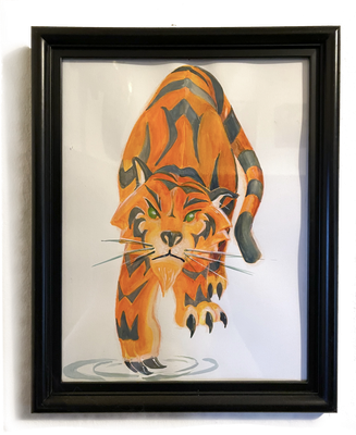 Cover Painting: A Tiger's Tale volume 1