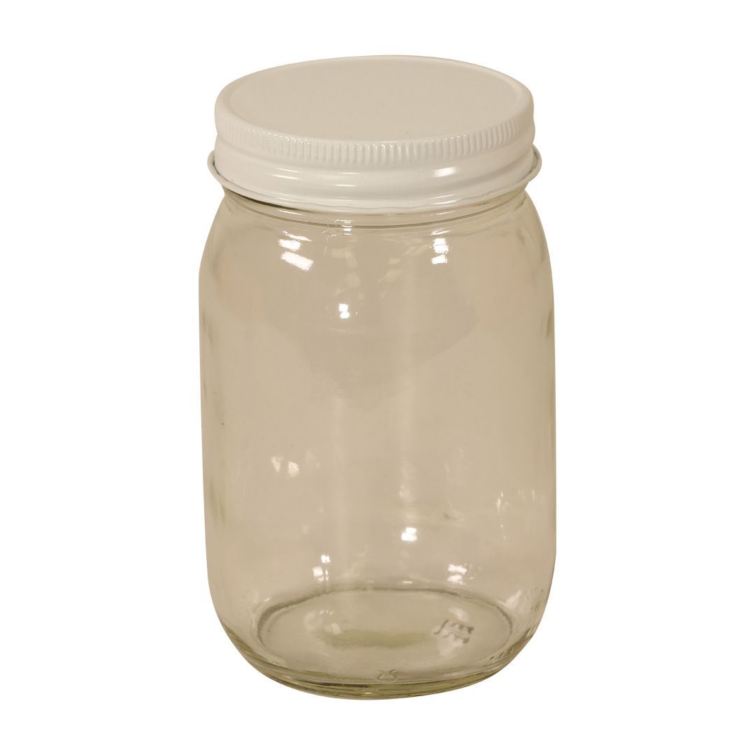 Containers by Case - Glass Jar 1 Pint 1 DOZEN with Lids