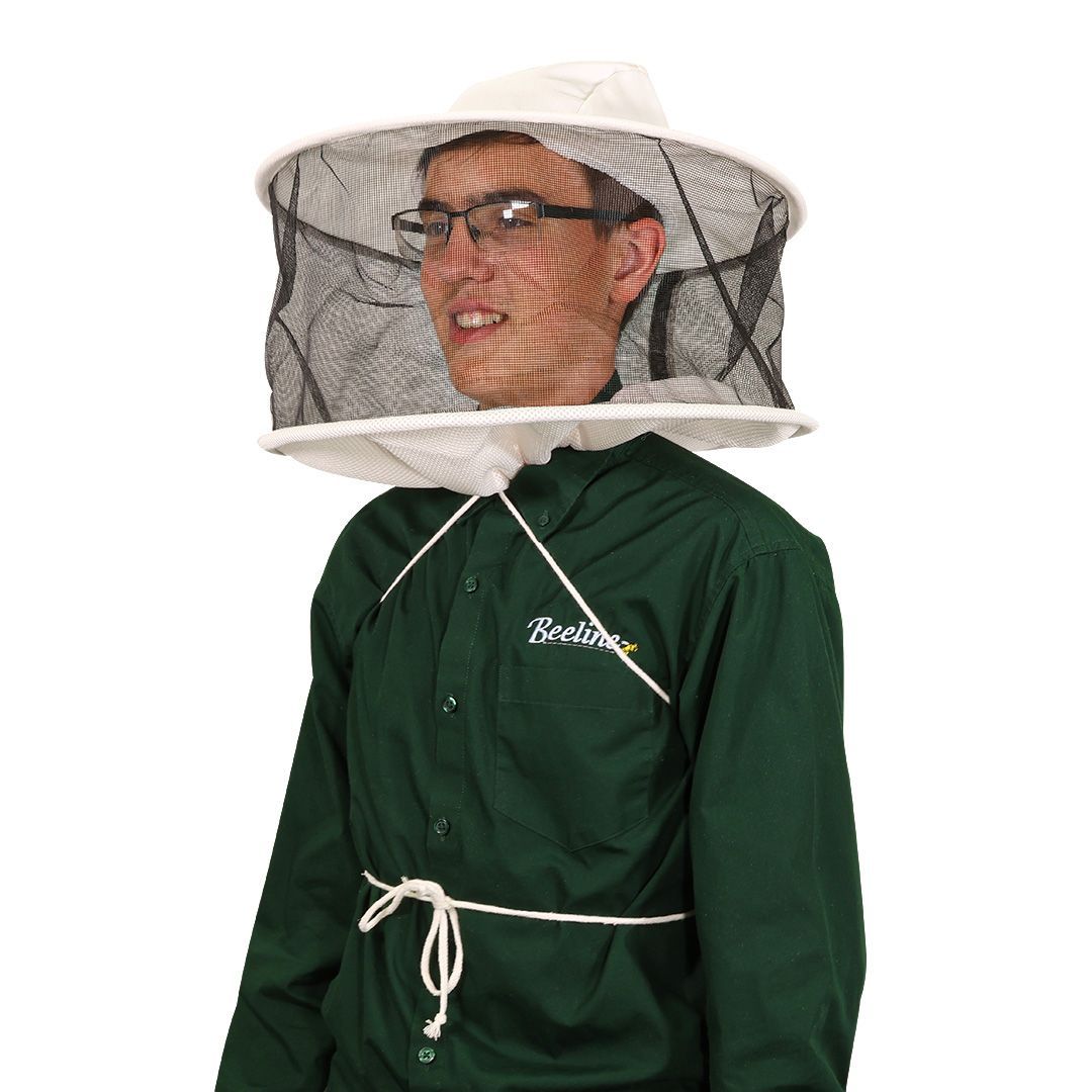 Vented Protector Bee Veil Round - Drawstring