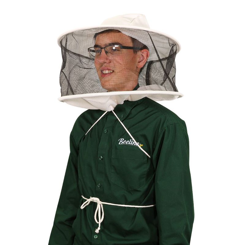 Vented Protector Bee Veil Round - Drawstring