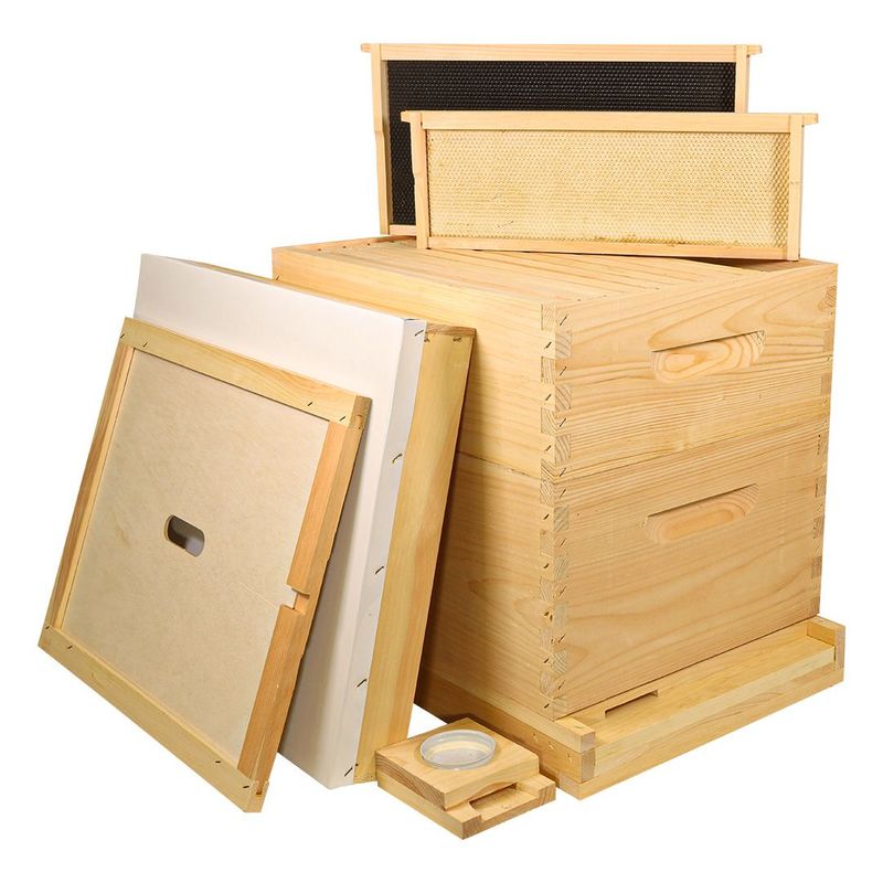 Hive Kit - Assembled Commercial 10-frame: 1 Telescoping Lid 1 Inner Cover 1 Fin