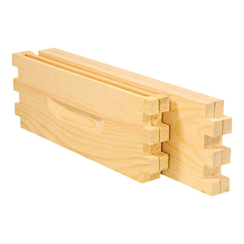 Shallow Super - Fingerjointed Unassembled Commercial 10-frame
