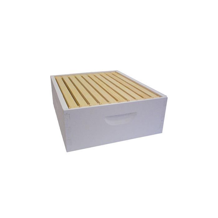 10-Frame Medium Super 6 5/8" with Frames and Coated Plasticell Commercial Assembled/Painted