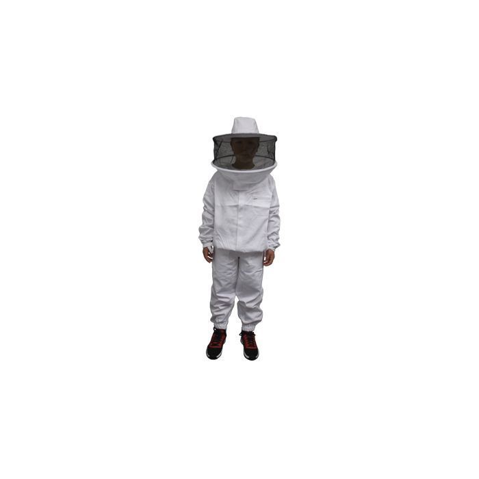 Child's Hat/Veil Combo with Polyester/Cotton Zipper Jacket