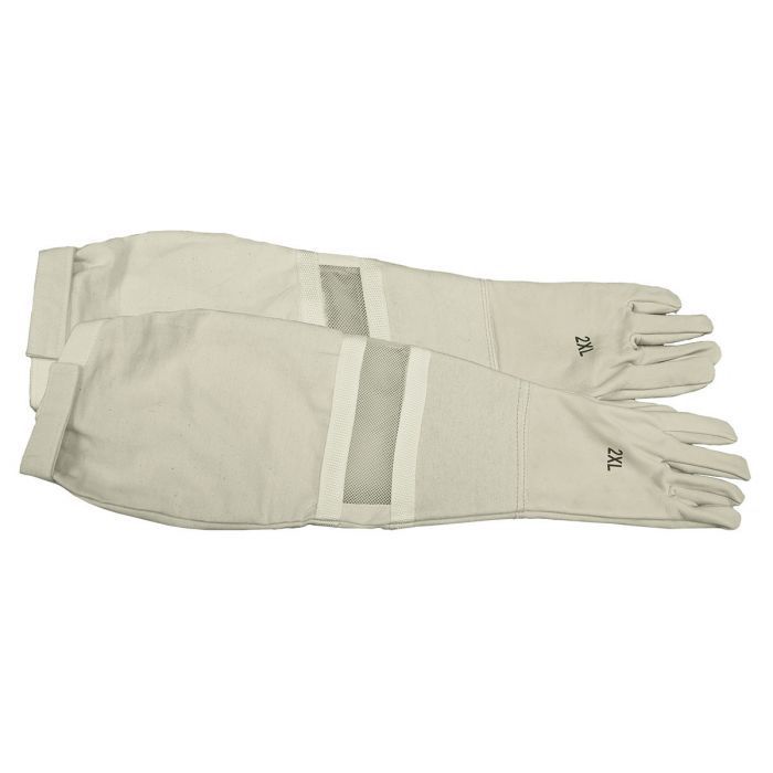 Heavy Duty Ventilated Leather Gloves with Velcro Strap