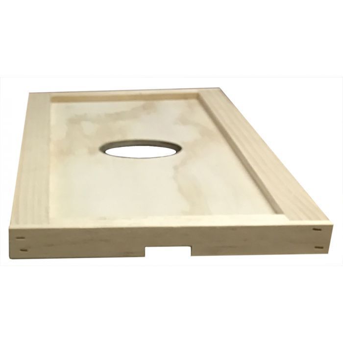 4 & 5 Frame Inner Cover with Feeder Hole Plywood Assembled