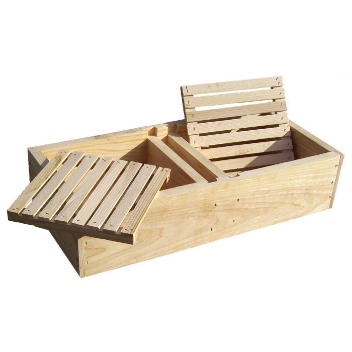 5-Frame Wooden Nuc Top Feeder Select Assembled