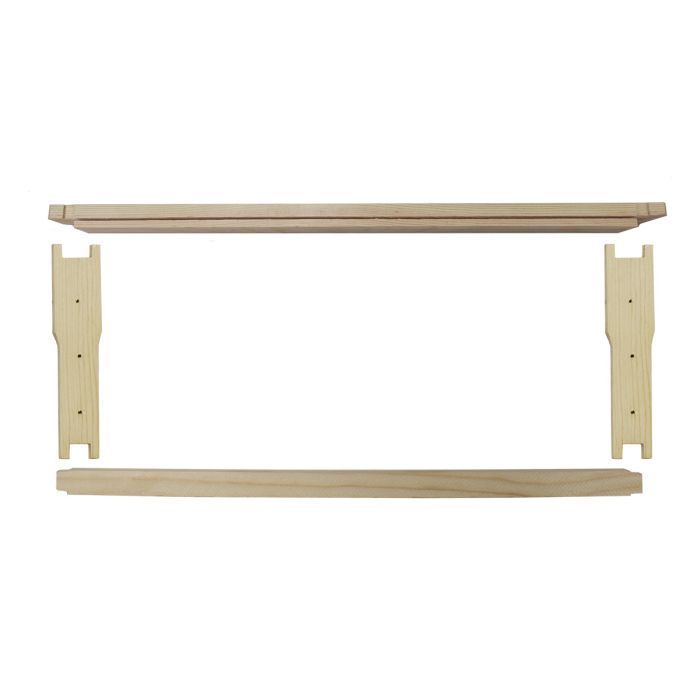 Shallow Frames 5 3/8" Wedge Top Bar Grooved Bottom Bar Select Unassembled Nails Included - 50 Pack