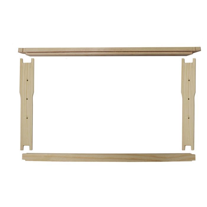 Deep Frames 9 1/8" Wedge Top Bar Grooved Bottom Bar Select Unassembled Nails Included - 50 Pack