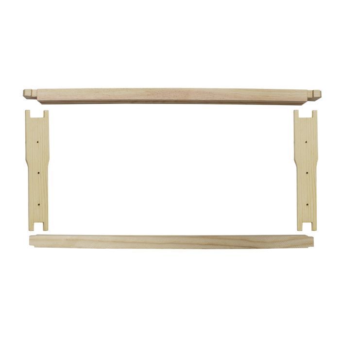 Medium Frames 6 1/4" Grooved Top Bar Grooved Bottom Bar Commercial Unassembled - 100 Pack