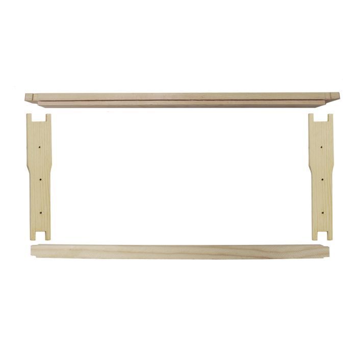 Medium Frames 6 1/4" Wedge Top Bar Grooved Bottom Bar Select Unassembled Nails Included - 50 Pack