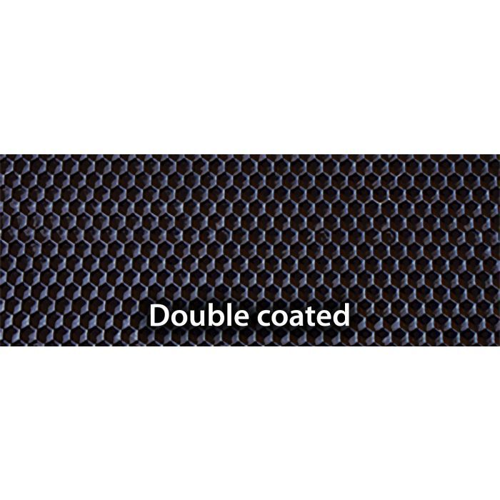 Medium 5 1/2" X 16 3/4" Double Coated Black Plasticell - Each