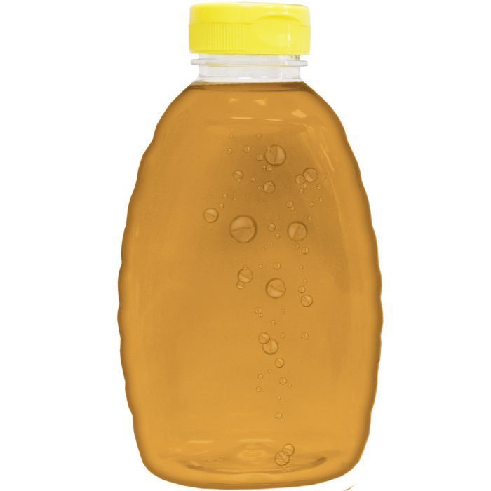 1 1/2 lb Classic Plastic Honey Bottles with Snap Cap Lids - 24 Pack