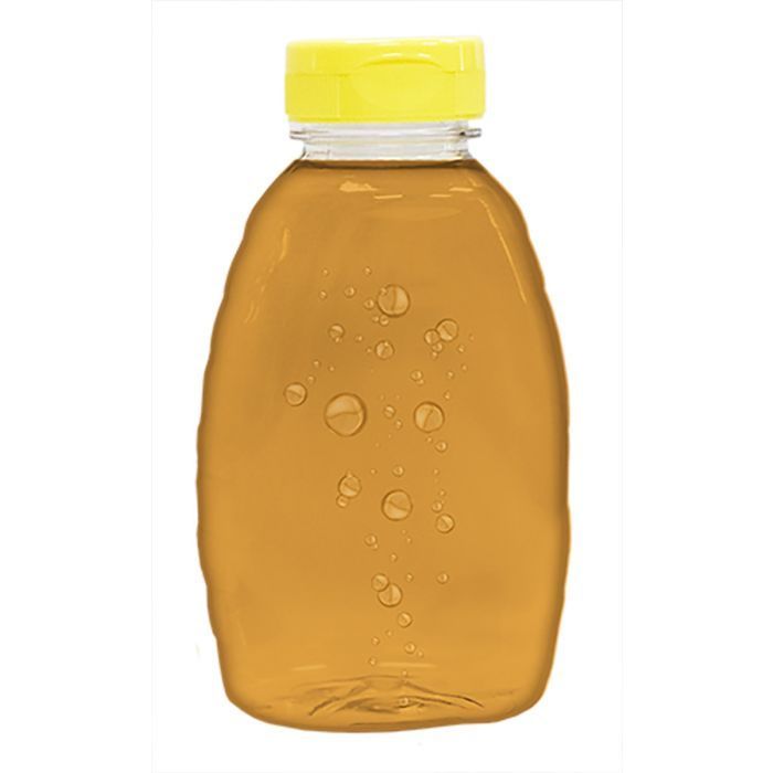 1 lb Classic Plastic Honey Bottles with Snap Cap Lids - 24 Pack