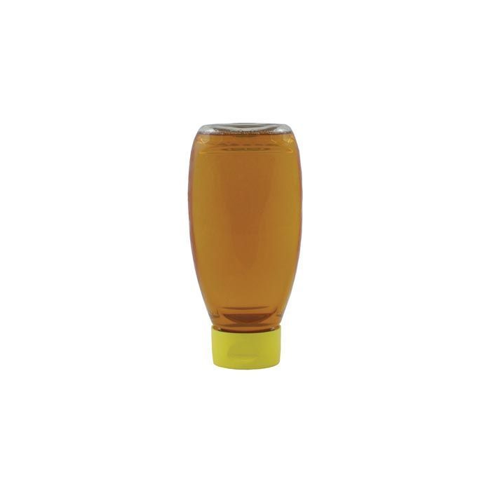 1 lb Inverted Plastic Bottle - Hexagon Pattern with Drip Proof Snap Cap Lids - 24 Pack