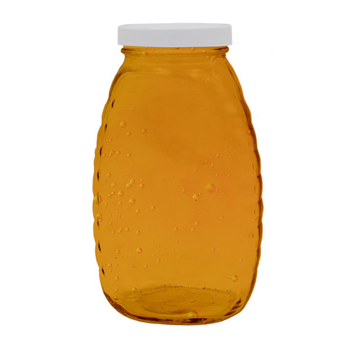 1 lb Classic Glass Honey Jars with Lids - 24 Pack