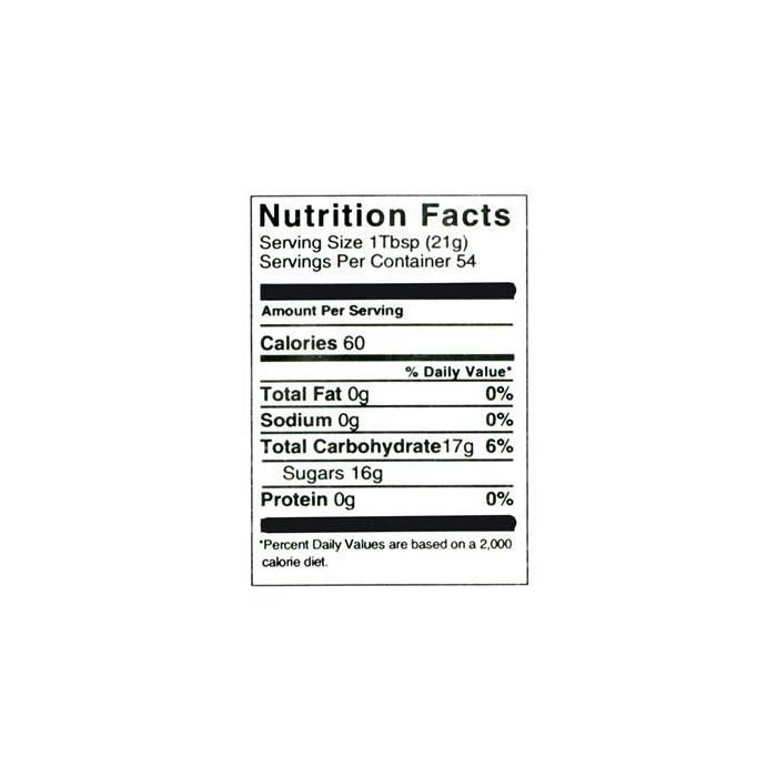 2 1/2 lb Nutritional Label - 100 Pack
