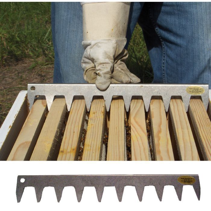 Stainless 9-Frame Spacing Tool for 10-Frame Hive