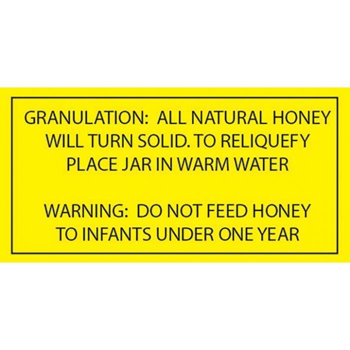 Botulism Label - 250 Pack