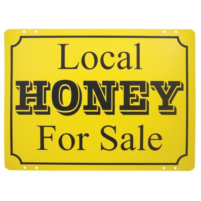 Metal Honey Sign - Each