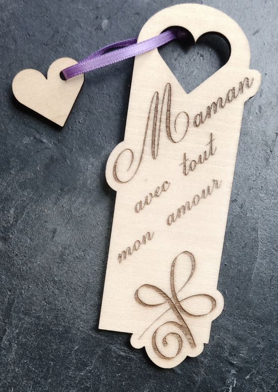 Marque-page coeur