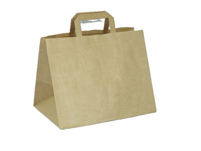 Torby cateringowe z dużym dnem brązowe