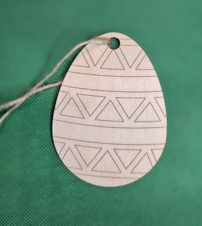 Eko zawieszka - pisanka grawerowana nr 1