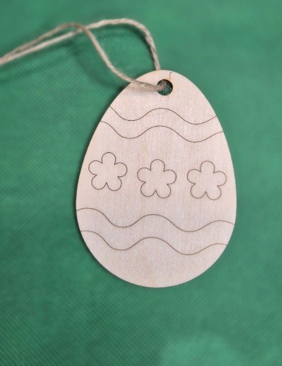 Eko zawieszka - pisanka grawerowana nr 2