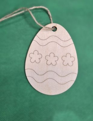 Eko zawieszka - pisanka grawerowana nr 2