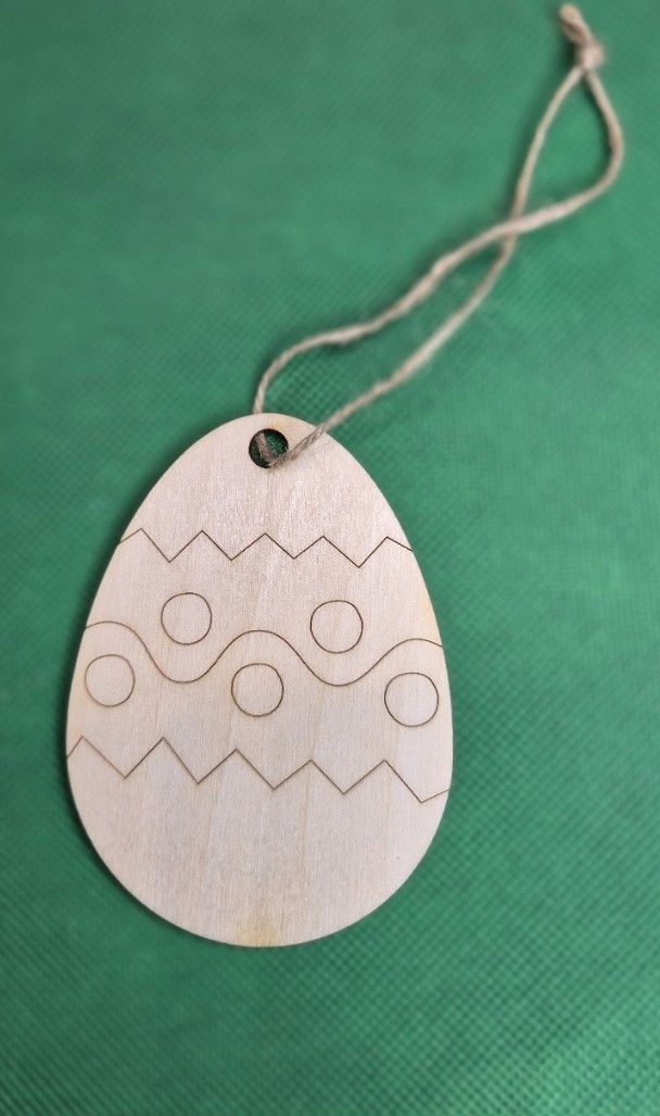 Eko zawieszka - pisanka grawerowana nr 4