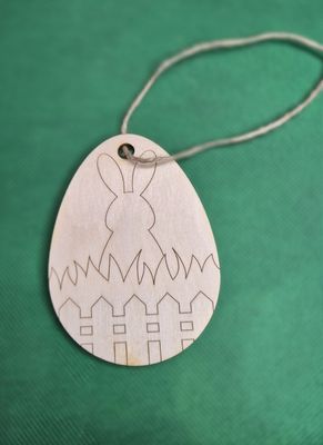 Eko zawieszka - pisanka grawerowana nr 5