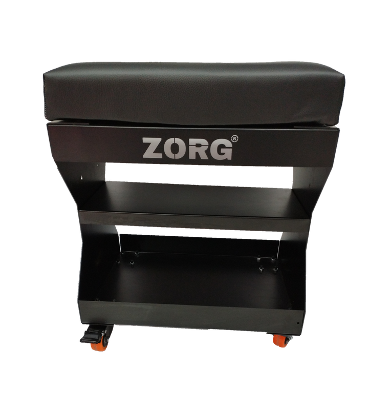 كرسي زورج معدن متحرك حامل للأدوات