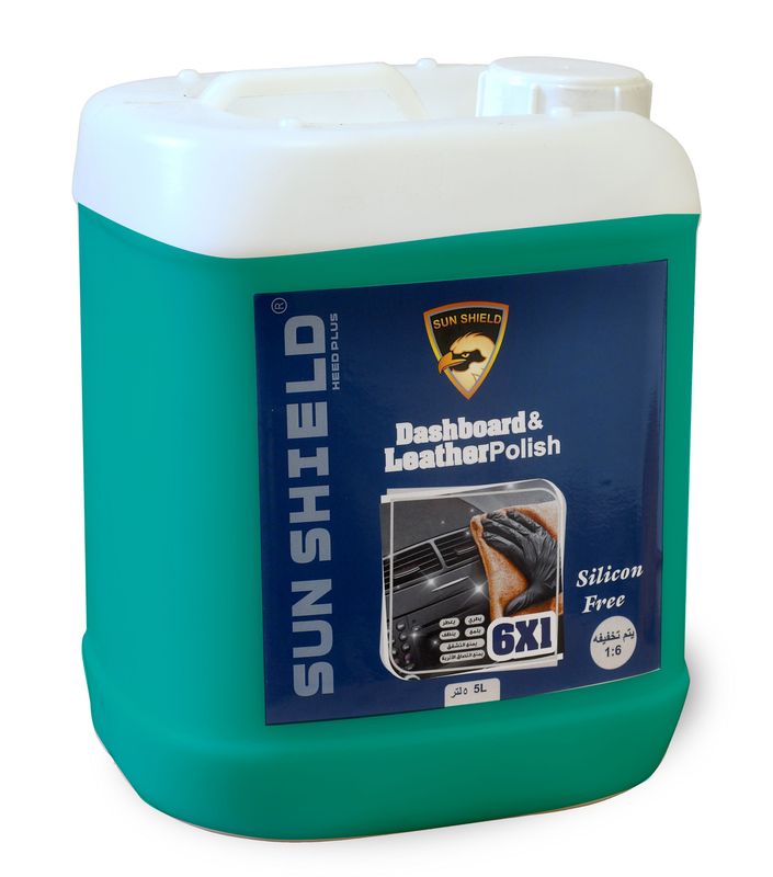 ملمع الفيبر و الجلد المميز صن شيلد 5 لتر