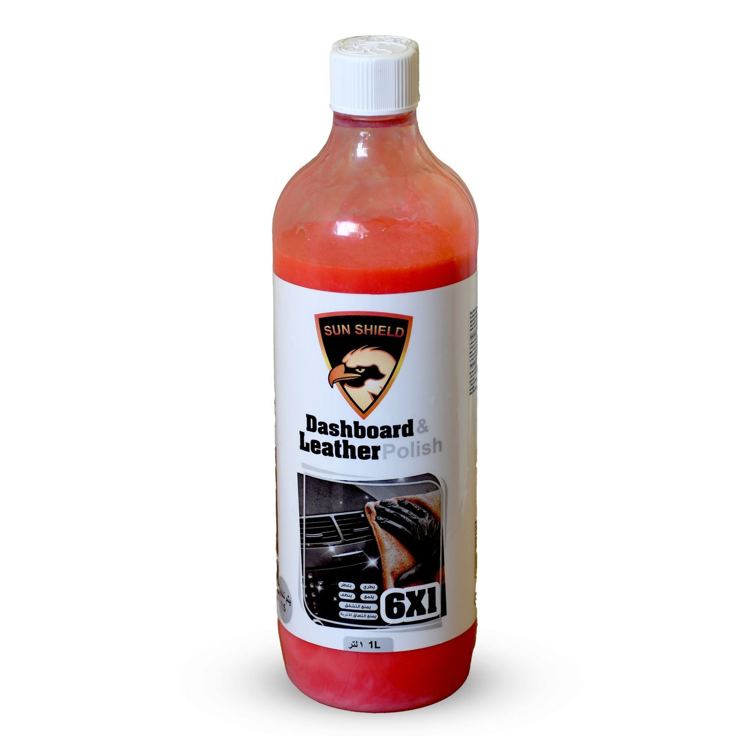 ملمع الفيبر و الجلد صن شيلد برائحة اللبان 1 لتر