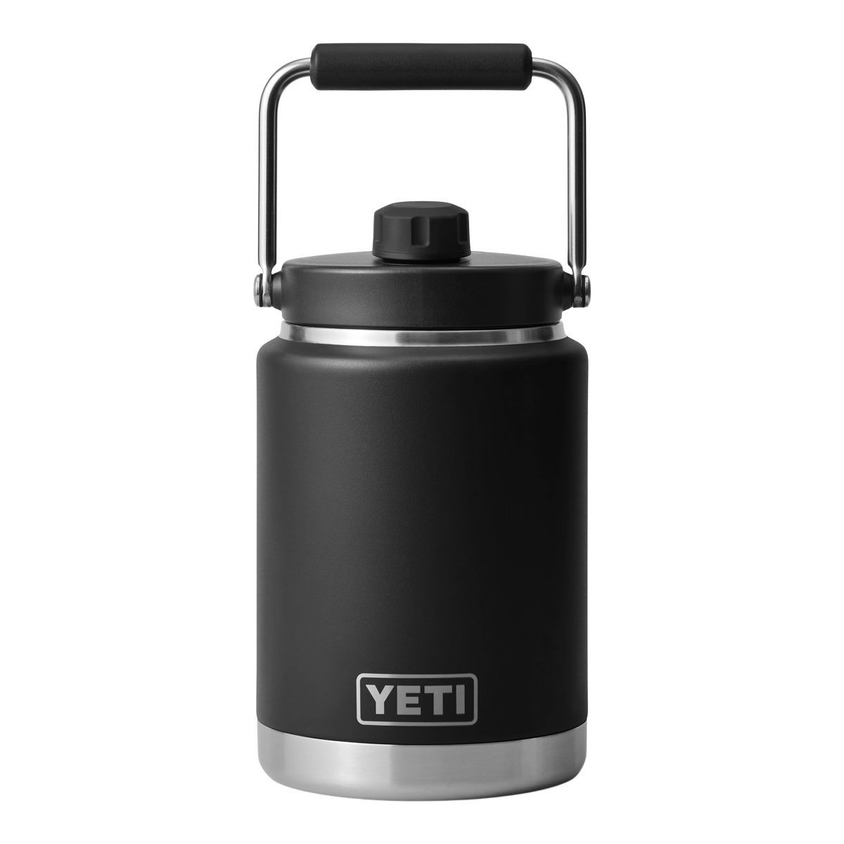 1/2 gallon rambler, Color: Black, Size: 1/2 gallon