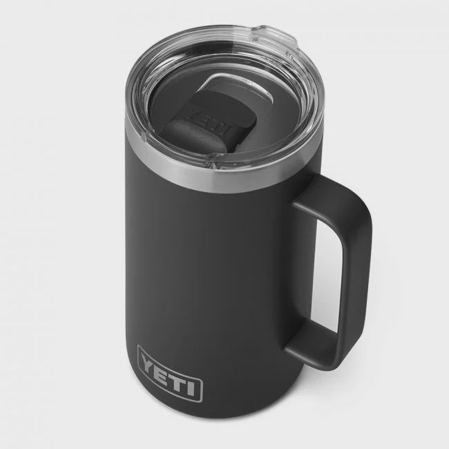 24oz Rambler Mug, Color: Black