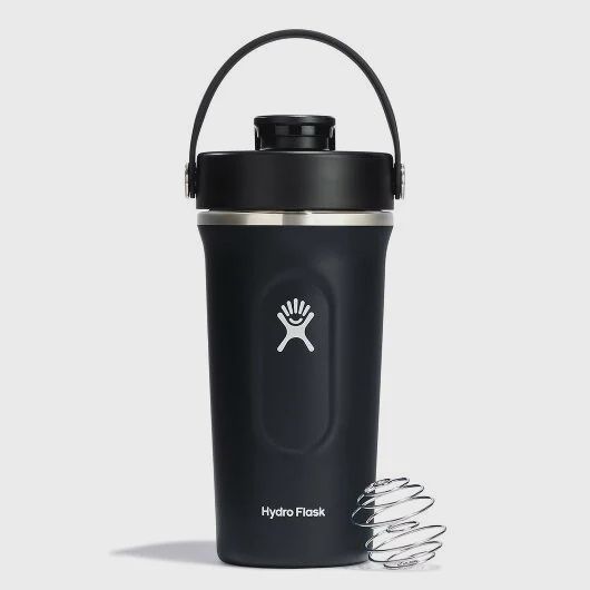 24oz shaker bottle, Color: Black
