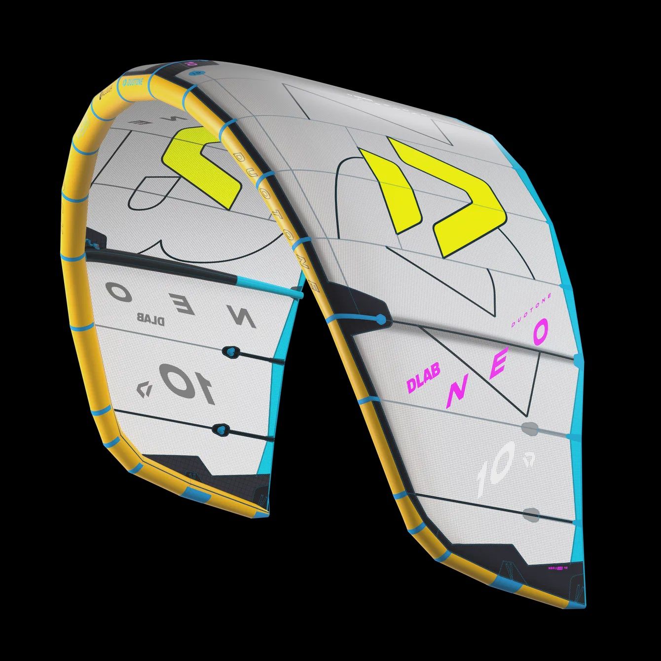 Neo 25 Dlab kite, Color: grey/lime, Size: 9m