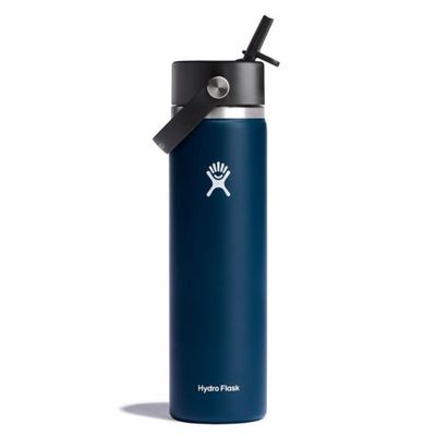 24oz  wide mouth straw cap