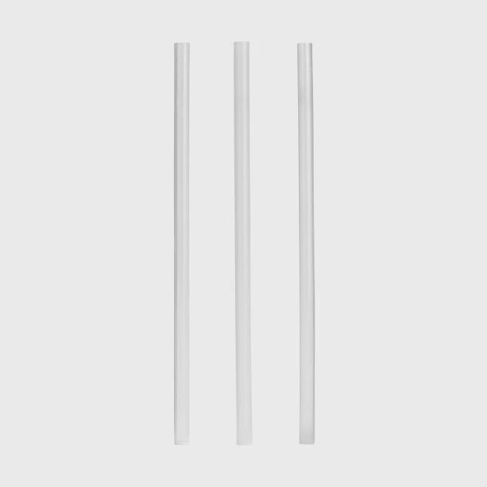 3 pack Replacement straws, Color: Clear