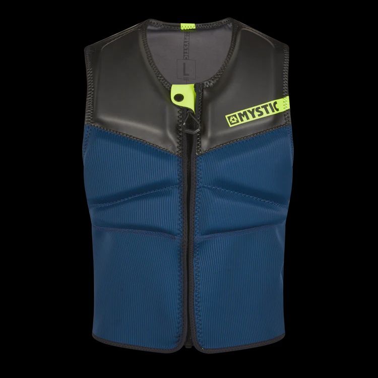 Block Impact Vest fz kite, Color: navy/lime, Size: XL