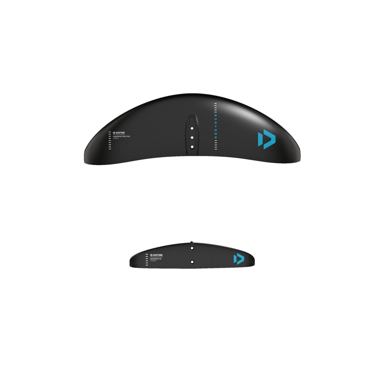 Duotone 2022/3/4foil wing set carbe, Color: Black, Size: 700