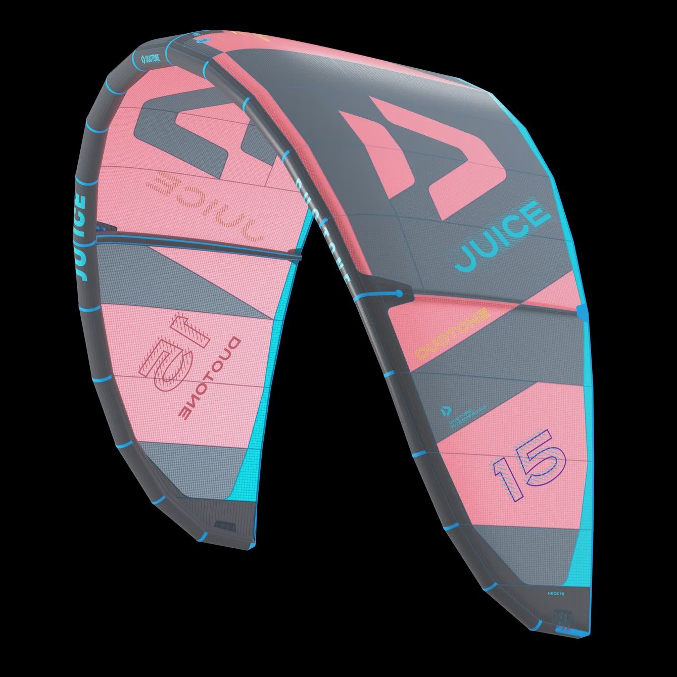 Juice &#39;24 kite, Color: Coral/dark grey, Size: 15m