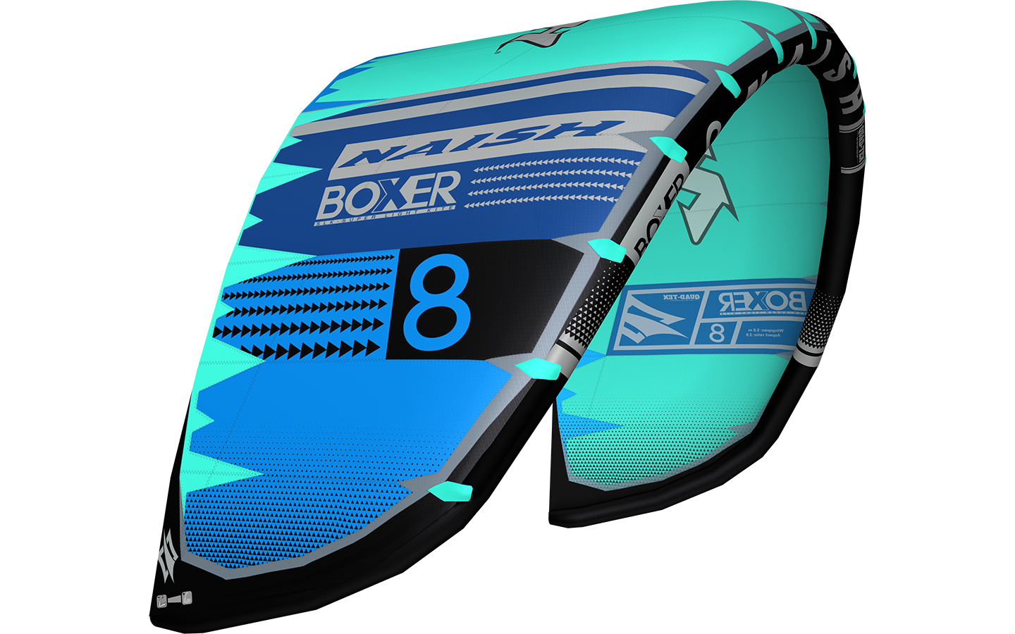Naish S25 Boxer kite, Color: pac blue/deep blue, Size: 9