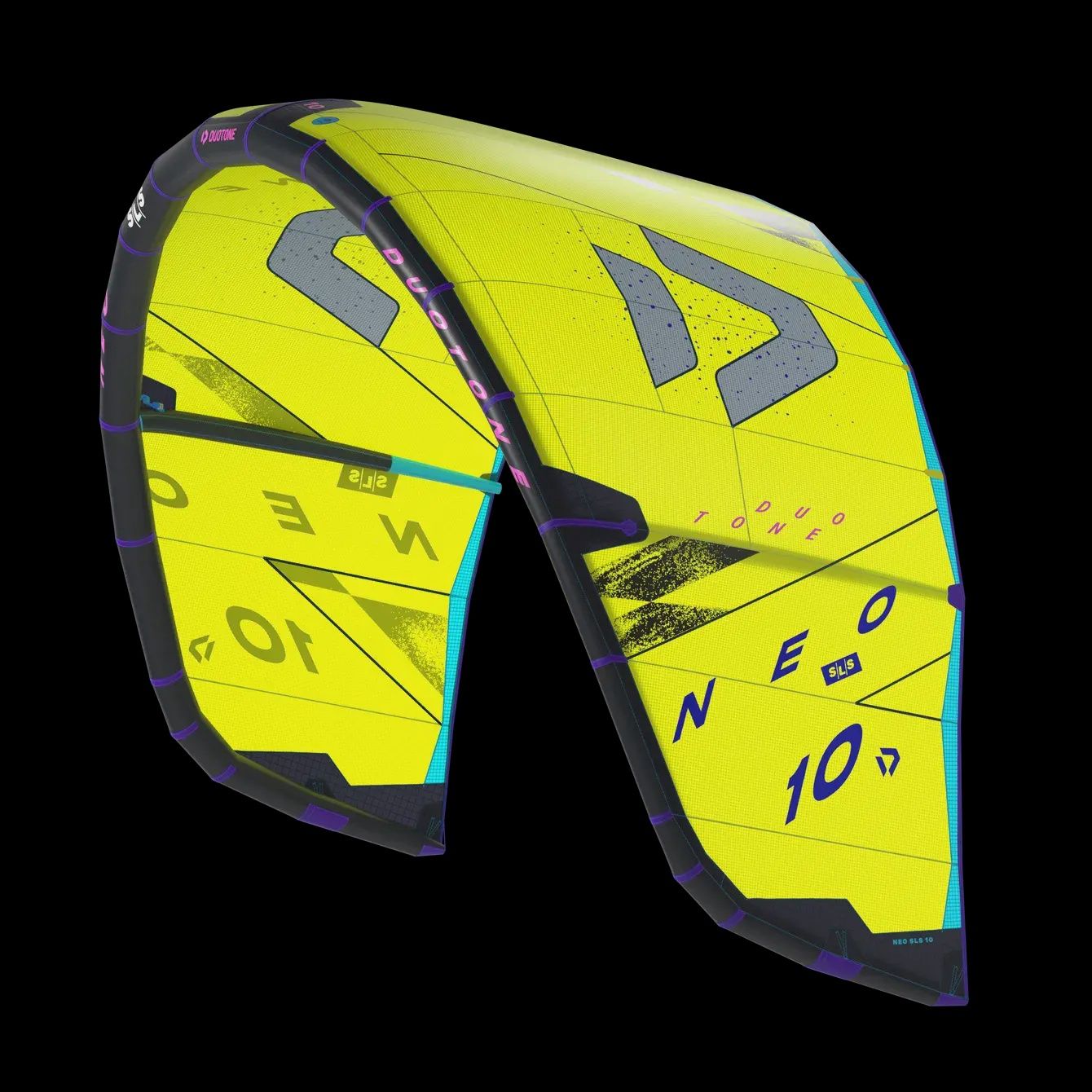 Neo 25 SLS kite, Color: lime/dark grey, Size: 9m